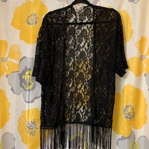 Mauve brand lace kimono